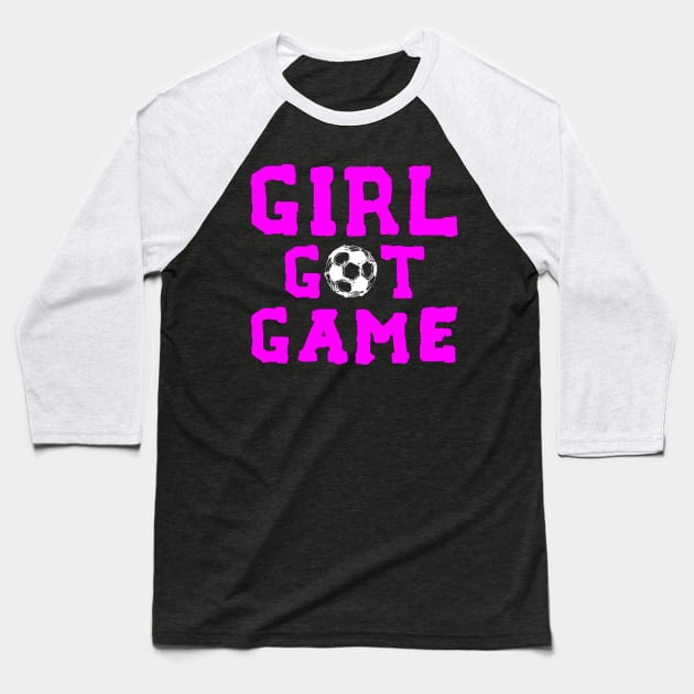 Girl Got Game Baseball T-Shirt by zurcnami